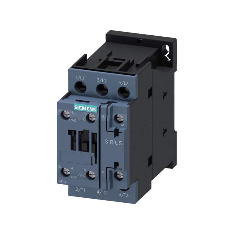 Siemens 3RT2026-1BB40 Kontaktor 11kW 25A 3P 24V DC 1NO+1NC S0