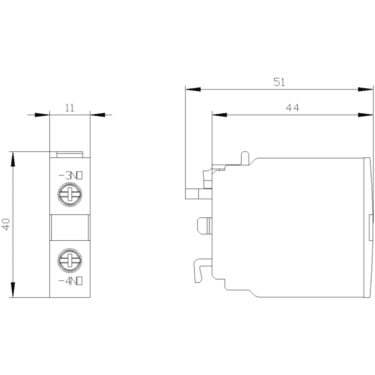 Siemens 3RH1921-1CA10 Pomoćni kontakt 1NO S3-S12 3RT10 - Image 4